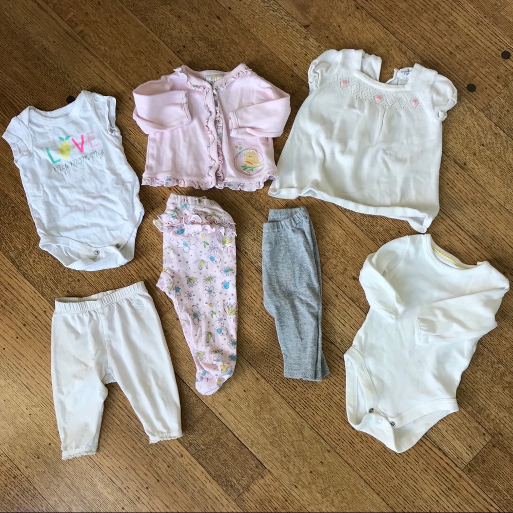 Angel Dear, Gap, + Lot of seven items, size 0-6 Mo